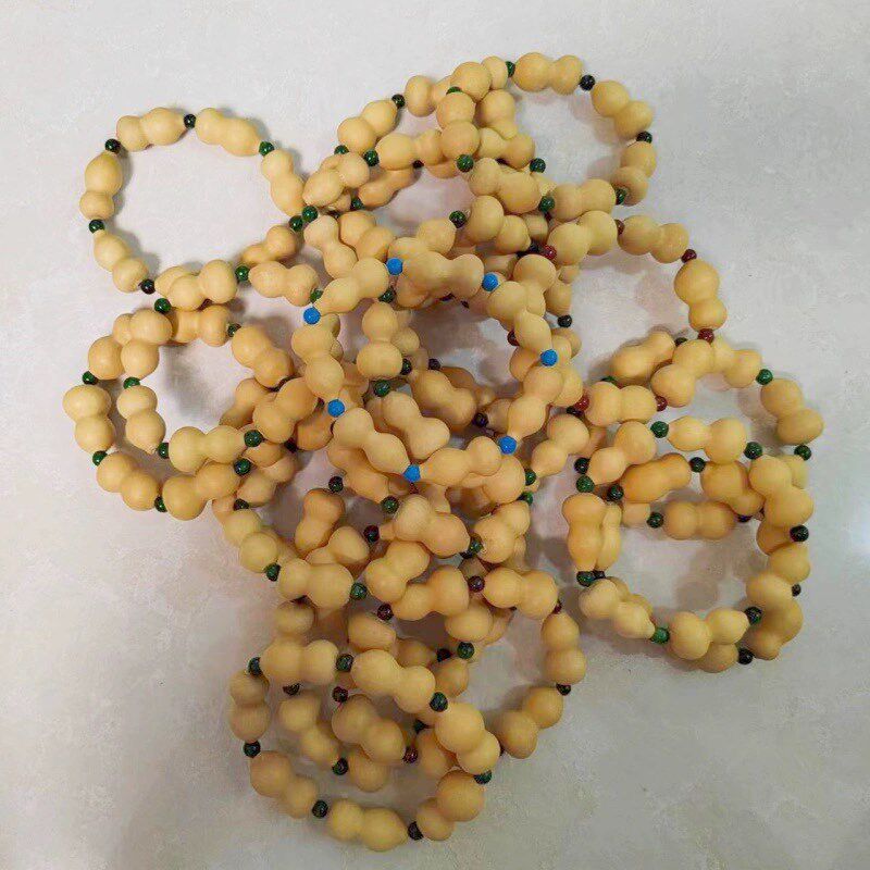 天然葫芦手串草里金小葫芦文玩把玩3厘米左右手串手持脖挂 手把件