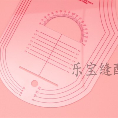新款服装设计专用打版尺子8404打板尺带量角器推板尺版房制版工具