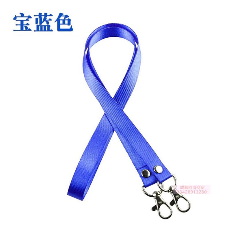工作牌挂绳双钩双扣铁吊绳吊带证件卡套绳子工作证胸牌胸卡挂绳