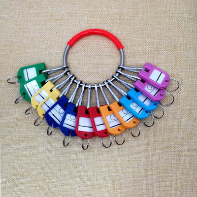 新款不锈钢大手环钥匙圈朱丹扣公司物业 宿舍通用钥匙板标记牌