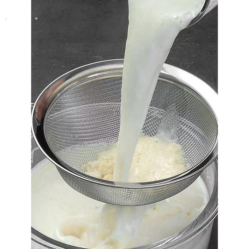 304不锈钢漏勺豆浆过滤网果汁芝麻筛家用厨房捞面捞勺超细面粉筛