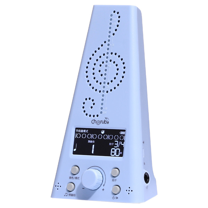 充电款电子节拍器人声数拍吉他钢琴架子鼓古筝乐器调音节奏三合一