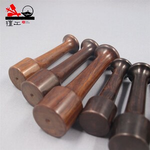 檀工宜兴紫砂壶制作专用工具做茶壶工具茶壶敲章顶柱紫光檀黑檀