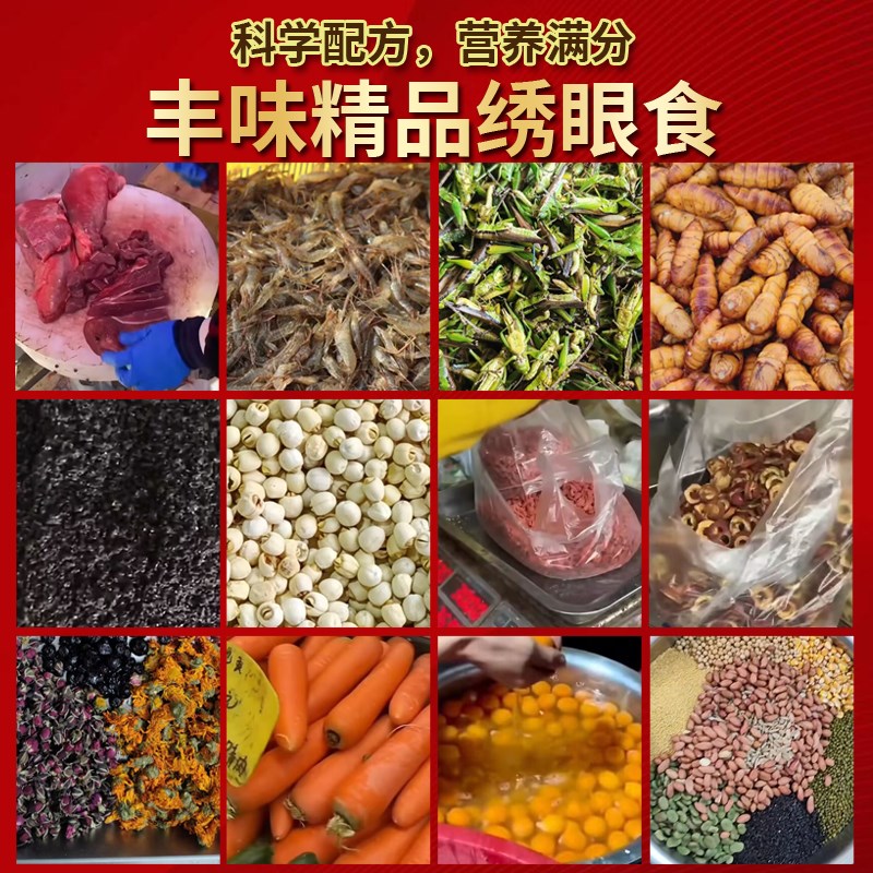绣眼鸟食饲料锈眼专用小颗粒提性秀眼鸟粮白眼圈营养粉料红肋暗绿