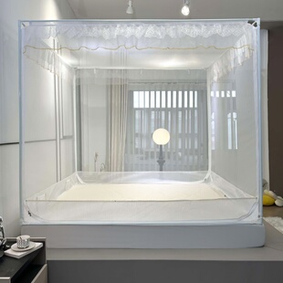 防摔蚊帐婴儿童1米5全底宝宝家用免安装 T型三开门1.2 卧室2024新款