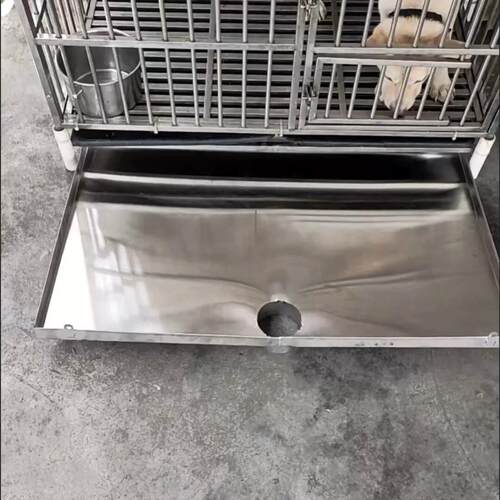 猛犬中大宠物犬拆卸笼漏粪板做专用漏斗狗厕所不锈钢下水漏粪托盘