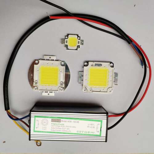 LED集成芯片50W投光灯路灯光源10W20W30W70W100W高亮灯珠配件维修