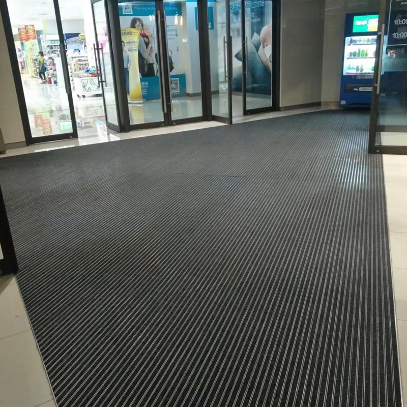 商用铝合金地垫嵌入式防尘地毯商场门口定做除尘刮泥垫门厅蹭脚垫
