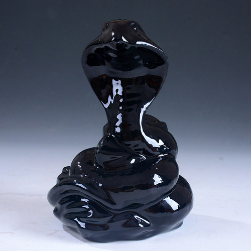 陶瓷黑色牛摆件牛年动物水牛工艺品十二生肖动物大号客厅送礼礼物