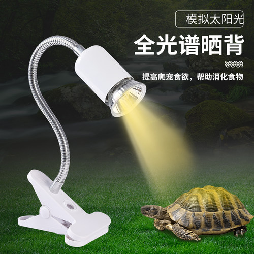 乌龟晒背灯爬宠蜥蜴uva补钙杀菌保温加热uvb灯泡照明乌龟灯