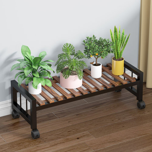 户外阳台实木多层花架落地置物架铁艺阶梯式多肉盆栽植物绿萝花架