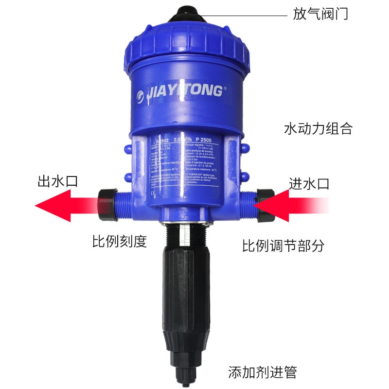 养殖场加药器自动加药灌溉施肥水线稀释泵猪用比例泵配比器1%-5%