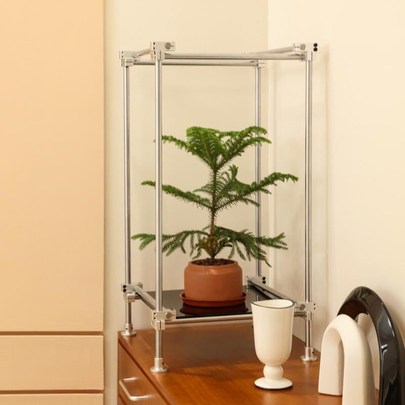 定制光轴DIY展示架精品手办置物架艺术品陈列架子绿植灯架亚克力