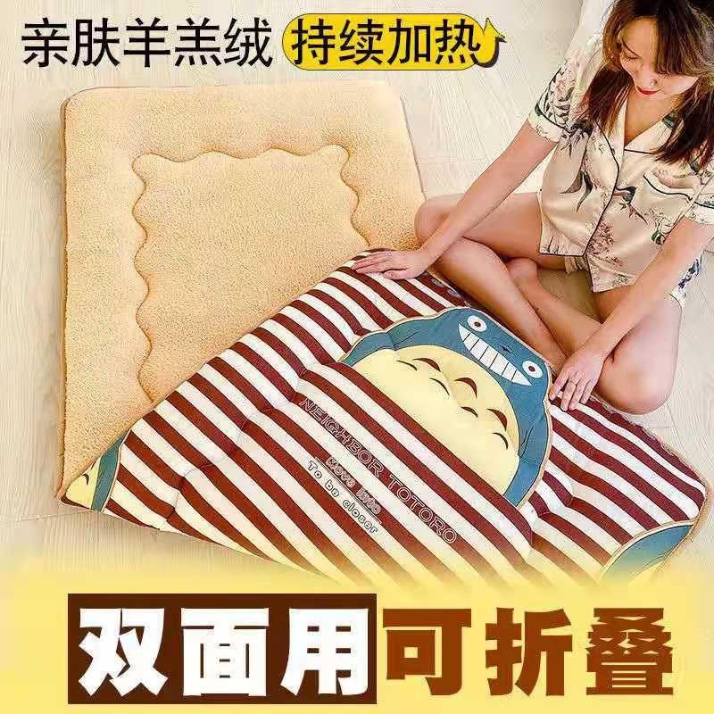 羊羔绒床垫家用褥子冬季加厚保暖学生宿舍单双人垫子上下铺可折叠图片
