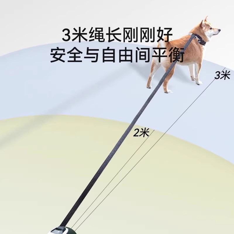 阿拉斯加专用狗狗牵引绳自动伸缩遛狗绳防爆冲中型大型犬专用狗绳