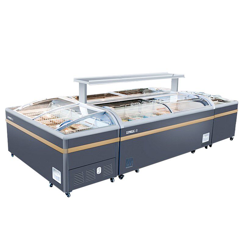 星星冰柜岛柜商用展示柜冷藏冷冻超市商店卧式组合冷冻柜709BYE