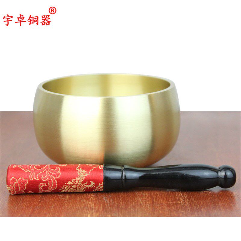 宇卓铜器 纯铜磬黄铜磬铜钵用品铜罄铜庆佛音碗工艺品
