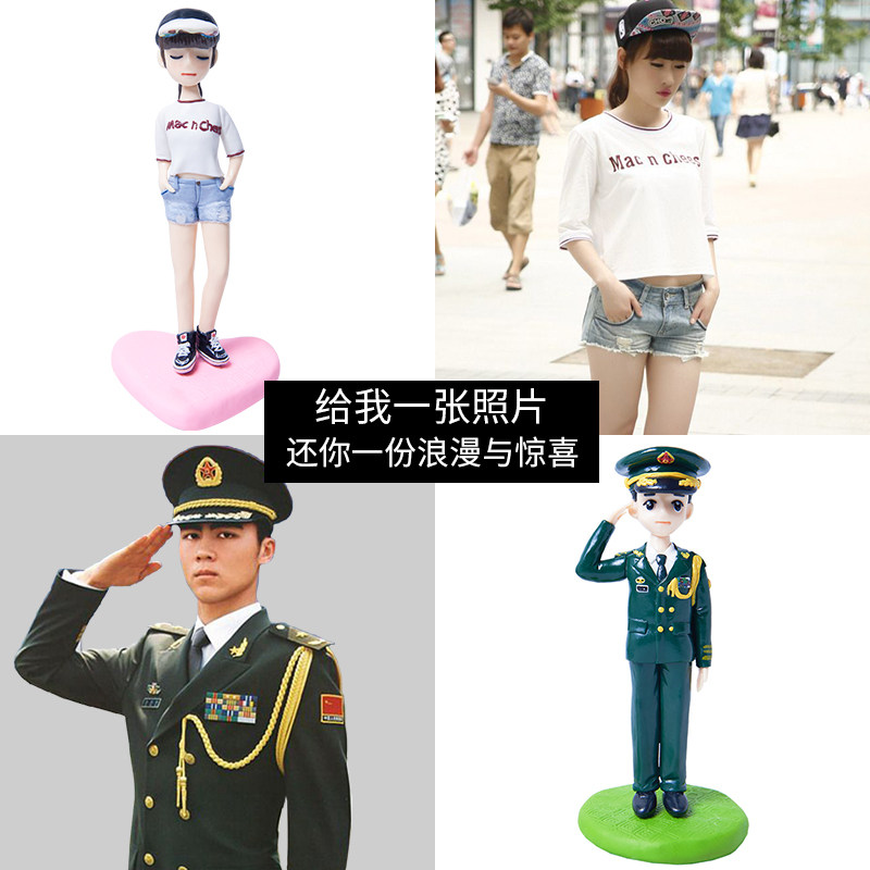 人偶摆件玩偶手办周年纪念日照片定制diy手工创意生日礼物纪念品