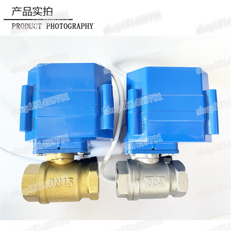 CWX-60P大扭矩金属齿轮电动直通球阀不锈钢 24V 220V通电开断电关