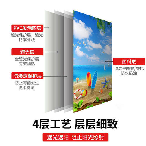 2021年新款卷帘窗帘遮光卷拉式升降免打孔安装卫生间办公室遮阳帘