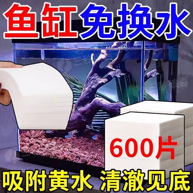 养鱼鱼缸吸黄纸快速去水黄快见效 吸附杂质无残留 懒人专用JT