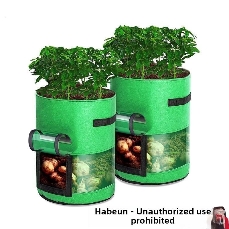 加厚种植袋可视透明土豆种植桶无纺布户外阳台种菜盆种番薯美植袋