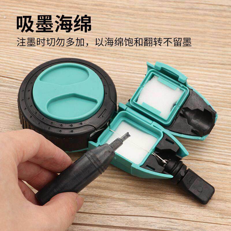 墨斗木工工具划线器手动半自动墨斗画线器弹线器专用手摇墨线工具