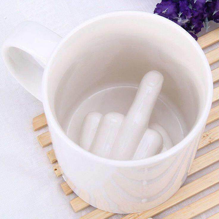 丑到爆的杯子搞怪水杯恶搞中指法克咖啡马克杯送女生恶搞整人送朋