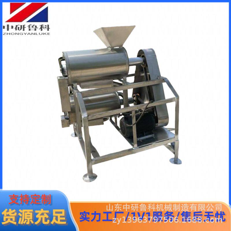 双道番茄去皮打浆机 不锈钢大型果蔬原浆机 苹果沙棘橙子打浆器