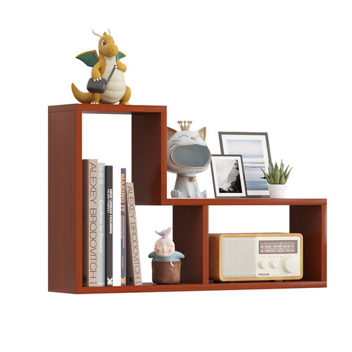 书架桌上置物架家用多层可挂墙办公室书桌桌面收纳架简易靠墙书柜