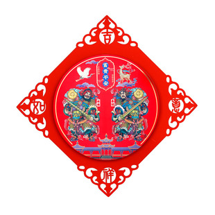 门神门贴金箔立体浮雕秦叔宝尉迟恭武将单门楼房防盗门神秦琼敬德