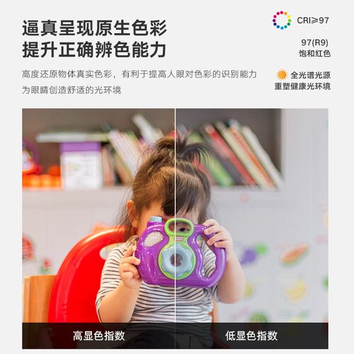 儿童房卧室灯吸顶灯客厅灯房间北欧简约创意智能led全光谱奶油风