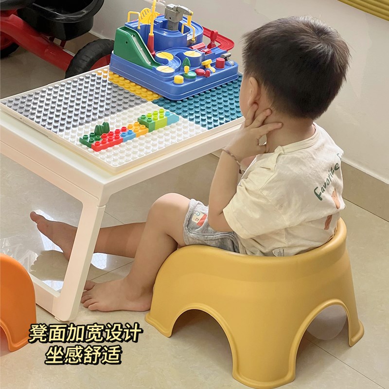 儿童宝宝小凳子靠背椅一岁矮凳塑料餐椅子舒服久坐板凳洗澡换鞋凳