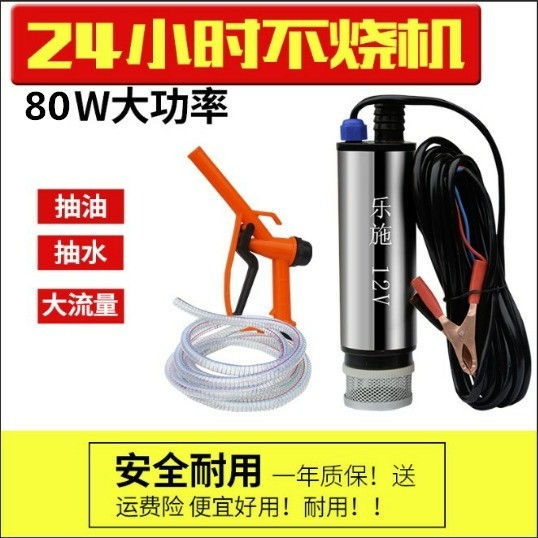 抽油泵柴油12V24V220伏电动小型自吸泵点烟器加油枪抽水泵抽酒精