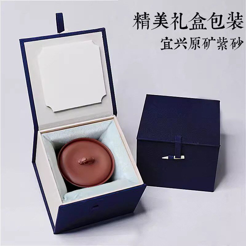宜兴紫砂茶叶罐手工刻字一斤装醒茶罐带礼盒防潮存茶密封送礼茶具