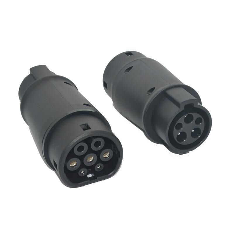 新能源充电枪转换头J1772转type2美标type1转欧标IEC62196tsl