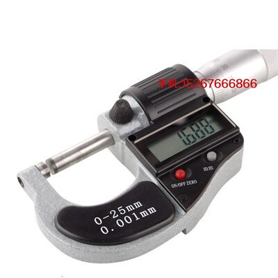 电子数显外径千分尺0-25mm0.001微米千分尺螺旋测微仪器内径