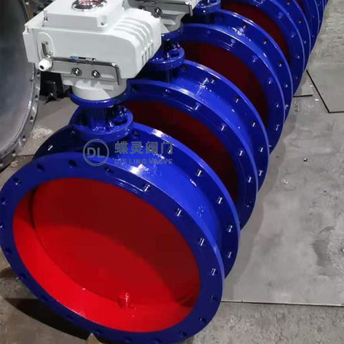 电动耐磨尘气蝶阀D941W-1C DN2800 高温管道通风蝶阀