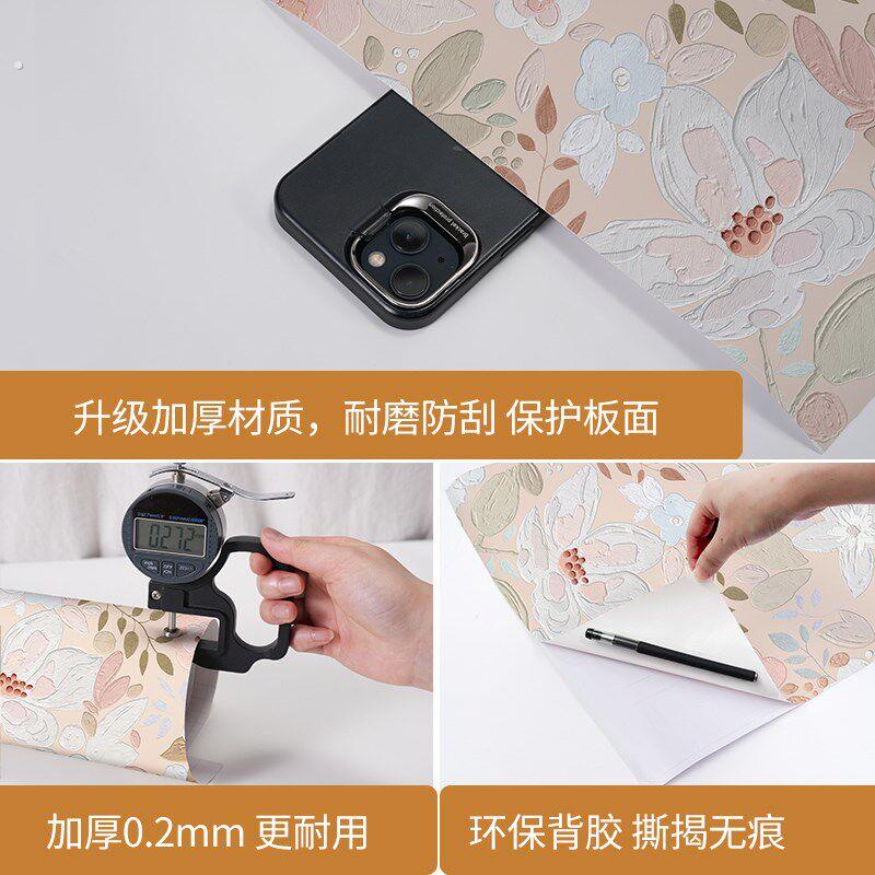 齐拉拉创意油画家具美化贴纸柜子防水防潮柜贴翻新改造装饰贴膜