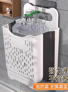 脏衣篮收纳筐脏衣篓浴室大号分类壁挂洗衣蓝家用洗澡卫生间可折叠