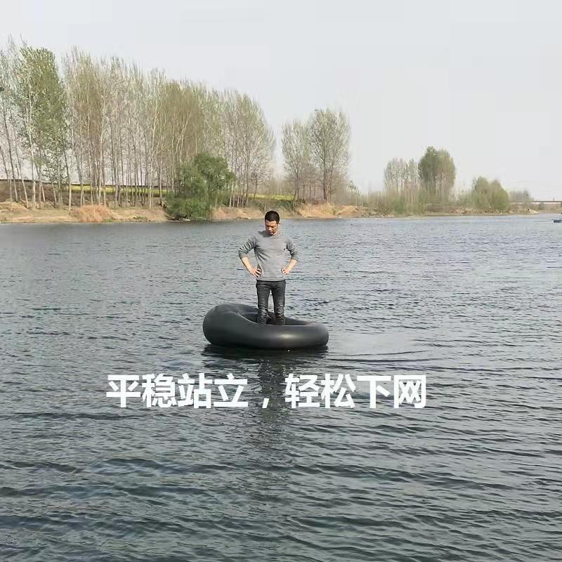 新品轮胎船加厚自制充气钓鱼内胎下网船冲锋舟皮划单人捕鱼橡胶艇