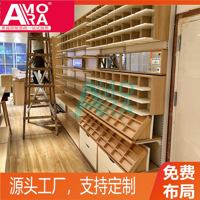 精品饰品店展示柜发箍耳环头饰发夹项链展示架靠墙l型陈列架