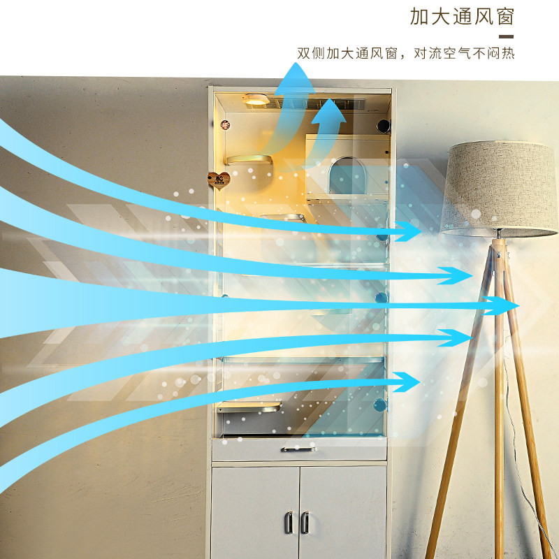 龙猫柜笼别墅笼子家用窝木屋房豪华静音防啃带冰窝防水大城堡定制