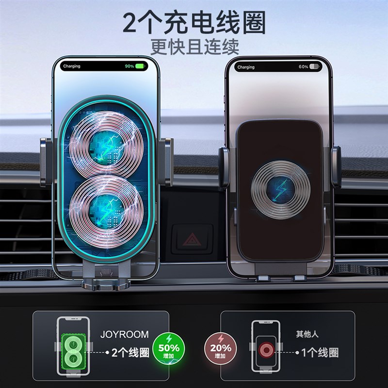 车载无线充电器汽车导航手机支架2025新款车上自动感应专用固定架