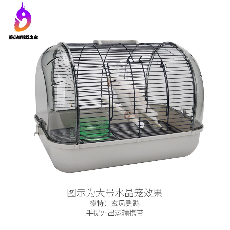 鹦鹉外出笼手提便携式鸟笼子虎皮牡丹玄凤运输笼大号笼北京