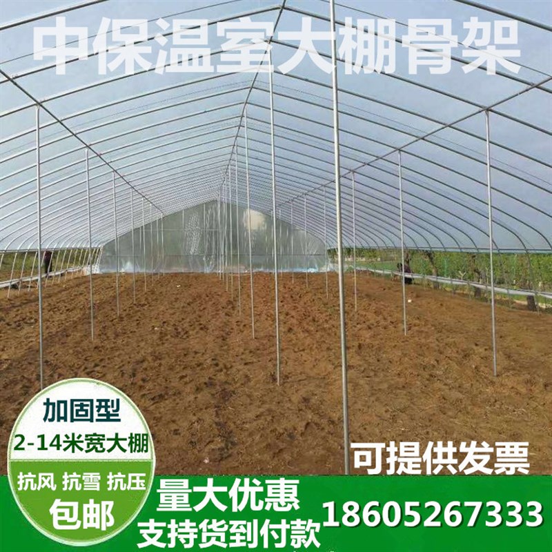 温室大棚骨架钢管蔬菜养殖种植钢架农业简易连体养鸡草莓大棚配件