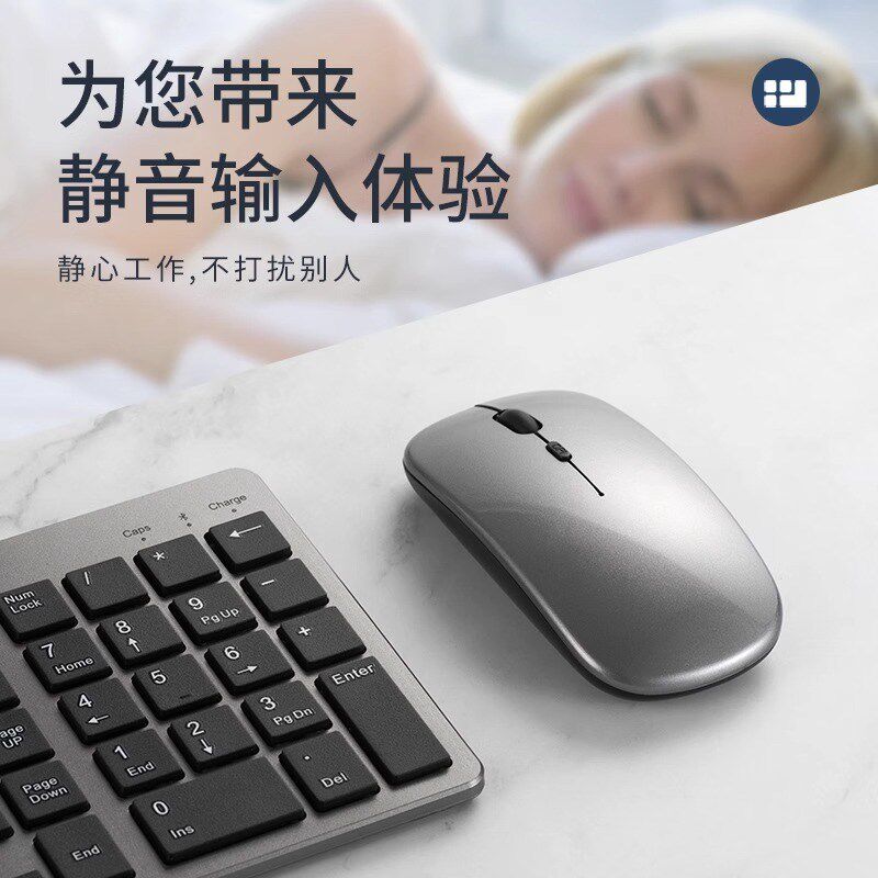 蓝牙无线键盘鼠标套装笔记本电脑ipad平板外接键鼠充电款办公静音