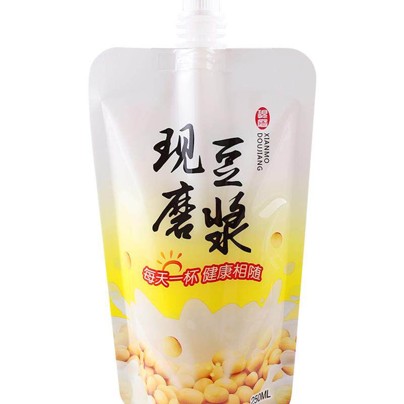豆浆袋子一次性打包外送塑料袋果汁热饮装液体自立吸嘴袋商用