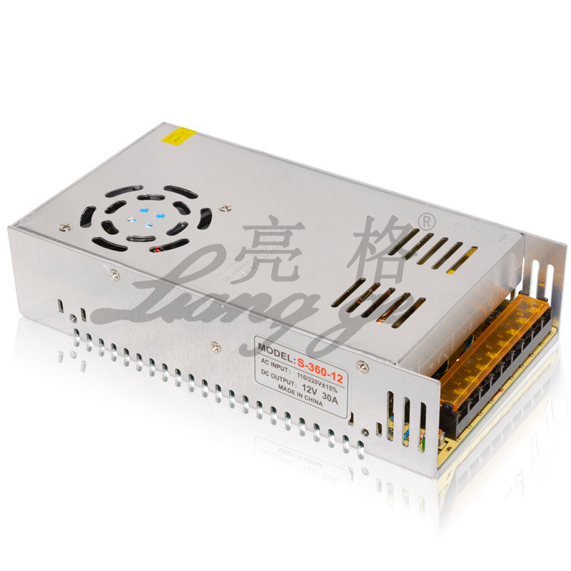 12V30A开关电源360W集中供电电源S-360-12监控LED电源220V转12V