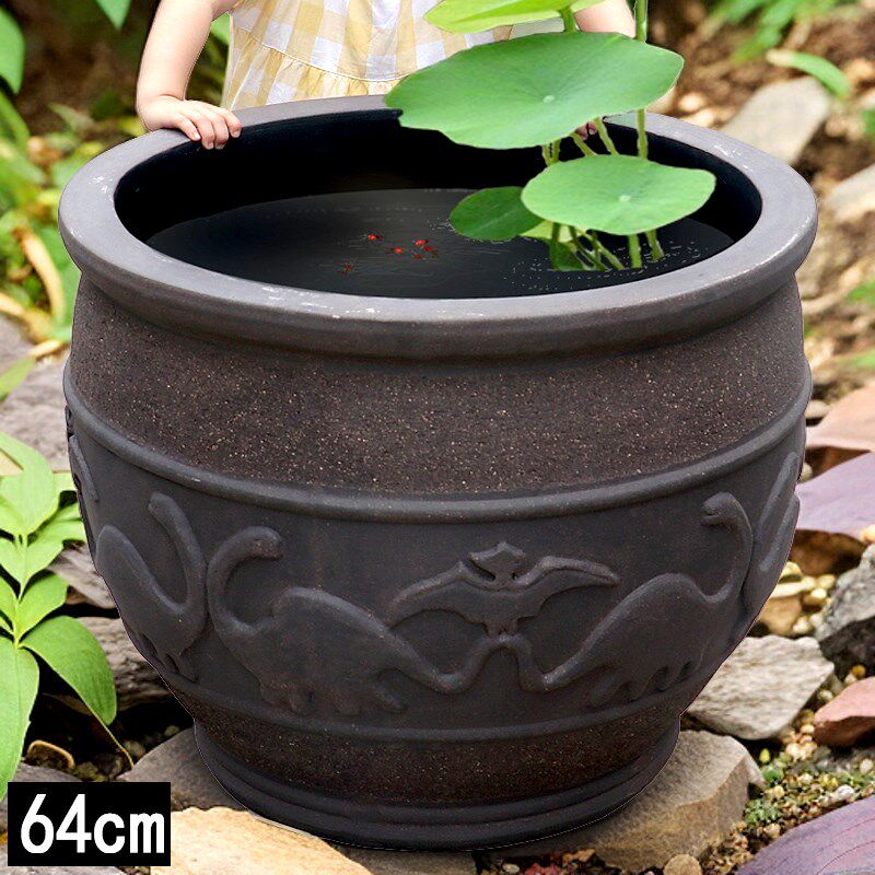老式水缸古法缸鱼缸超大号流水缸睡莲荷花缸复古庭院客厅水培花盆